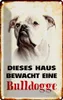 vianmo Blechschild 18x12 cm Hund dieses Haus bewacht eine Produktbild-Vorschau 1