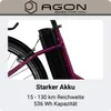 Agon Axis e-bike 26 palcové městské kolo dámy muži 140 - Náhled obrázku produktu 3