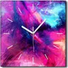 Coloray Uhr auf Leinwand 30x30 cm Wand Uhr Dekoration Produktbild-Vorschau 1