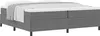 Boxspringbett Hellgrau 200 x 200 cm Cordstoff Produktbild-Vorschau 1