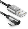 deleyCON 0,5m USB-A auf USB-C Kabel 90° gewinkelt Produktbild-Vorschau 1