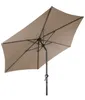 Linder Exclusiv Sonnenschirm taupe, Ø 2,5m, 225cm Höhe, mit Produktbild-Vorschau 3
