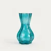 HOMLA JUNNE Glasvase türkis 13x25 cm Produktbild-Vorschau 1