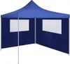 vidaXL Pavillon-Seitenwand mit Fenstern 4x2 m Blau Produktbild-Vorschau 1