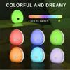 A collage of colorful night lights with a color spectrum bar and text. Produktbild-Vorschau