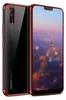 A Huawei P20 smartphone with a transparent case with a red border, displayed from the back and front. Anteprima dell’immagine prodotto