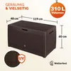 Casaria Coffre de Rangement Aspect osier Brun Malle 310 Voir les images du produit 3