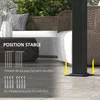 Outsunny Pergola avec 3 toiles coulissantes 3 x 3 m Voir les images du produit 9
