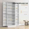 HOMCOM Armoire de cuisine buffet cuisine vaisselier meuble Voir les images du produit 4