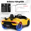 COSTWAY auto elettrica per bambini Lamborghini, 12V auto Anteprima dell’immagine prodotto 6