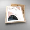 Gerahmtes Poster - Rahmen in heller Eiche - Abstraktion Produktbild-Vorschau 3