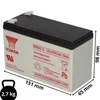 Yuasa Blei-Akku NPW45-12 Pb 12V / 8,5Ah Hochstrom, Faston Produktbild-Vorschau 2
