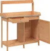 vidaXL Pflanztisch mit Schrank Braun 110,5x45x124,5cm Produktbild-Vorschau 6