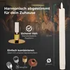 Stabkerzen LED mit Timer WEISS 12 Stück indoor - 6 Stunden Produktbild-Vorschau 5