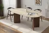 Skye Decor, Moderner Esstisch, Travertin & Walnuss, 180 x Produktbild-Vorschau 1
