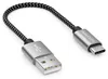 deleyCON 0,15m Nylon USB-C Kabel Ladekabel Datenkabel USB Produktbild-Vorschau 1