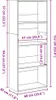 vidaXL Bibliothèque blanche 60x30x152 cm Bois composite Voir les images du produit 8