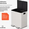 Klarstein EcoVista poubelle - Tri sélectif 40 L avec bac à Voir les images du produit 5