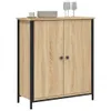 vidaXL Kredens dąb sonoma 70x30x80 cm materiał Podgląd zdjęcia produktu 3