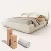 Cama tapizada Flieks de 160x200 cm con cabecero, cama doble Vista previa de la imagen del producto 11