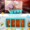 Silikon-Gefrierbehälter mit Deckel – große Eiswürfelform & Produktbild-Vorschau 3