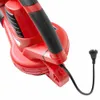 Close-up of a red and black leaf blower with a power cord and plug. Produktbild-Vorschau