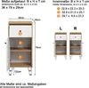 trendteam Touch Bad Standschrank Weiß/Eiche Nachbildung, Produktbild-Vorschau 15