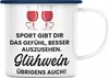 Trendation - Glühwein Emaille Tasse Lustig Spruch Produktbild-Vorschau 1