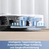A close-up diagram of a robot vacuum cleaner's cleaning mechanism, showing its mop and suction system. Produktbild-Vorschau