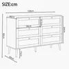 STILVORA Kommode mit 6 Schubladen und 120 cm Breite, Produktbild-Vorschau 4