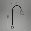 2 x LED flexibilní nástěnná lampa na čtení s vypínačem GU10 Náhled obrázku produktu 7