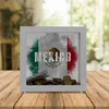 Rahmen Spardose aus Holz mit Mexiko-Flagge im Used Look - Produktbild-Vorschau 2