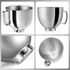 Edelstahl Rührschüssel für KitchenAid 4.5Q & 5QT Produktbild-Vorschau 6