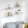 vidaXL Mensole sospese 4 pz. Grigio cemento 40x23x3,8 cm Anteprima dell’immagine prodotto 2