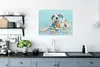 MuchoWow® Poster Hund - Farbe - Blau 80x60 cm - Kunst für Produktbild-Vorschau 3