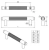 SOTECH Möbelgriff BLACKLINE VIII Schrankgriff – Bohrabstand Produktbild-Vorschau 7