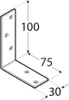 Angolo della trave 100 x 75 x 30 mm Connettore angolare Anteprima dell’immagine prodotto 3