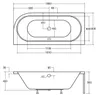 BADLAND Eckbadewanne Rechteck Badewanne Avita LINKS 180x80 Produktbild-Vorschau 8