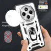 A hand holding a phone case with a ring holder and camera cover. Produktbild-Vorschau