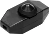 A black inline dimmer switch with a rotary knob. Produktbild-Vorschau