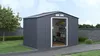 Metall-Gartenhaus "Vegas II" - 5,29 m² - Grau Produktbild-Vorschau 2