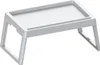 A white foldable lap desk with legs. Produktbild-Vorschau