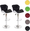 Two black and white bar stools are shown against a white background, with swatches of other available colors to the right. Anteprima dell’immagine prodotto