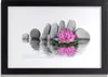 Bild 30x20 MDF-Rahmen Wandkunst Blumen-Stones-Kunst Produktbild-Vorschau 1