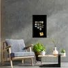 Magnettafel Schwarz 80x50cm Metall Magnetische Tafel Produktbild-Vorschau 7