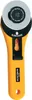 A yellow and black rotary cutter with a silver blade. Produktbild-Vorschau
