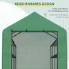 Serra in plastica Outsunny con ripiano per fiori e pomodori Anteprima dell’immagine prodotto 5