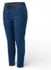 Stretchhose Damen Jeans 5 Pocket mit Gummizug Gr. 36 - 46 Produktbild-Vorschau 2