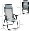 Outsunny 2er-Set Klappstuhl klappbarer Gartenstuhl mit Produktbild-Vorschau 3