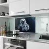 Küchenrückwand Spritzschutz Glas mit Motiv Astronaut im All Produktbild-Vorschau 2